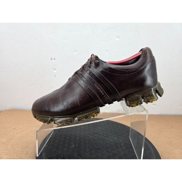 Adidas Tour 360 LTD Golf Shoes Mens  10.5  Brown Leather Spiked Retro Sport main image 8